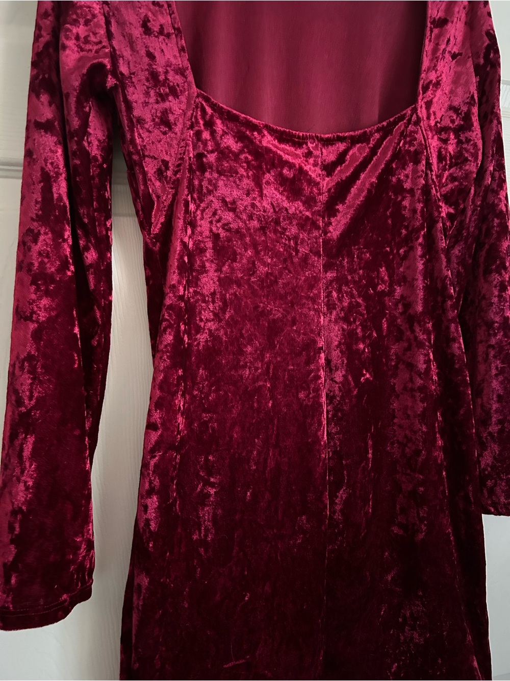 Lulus Velvet Long Sleeve Bodycon - Picture 3 of 9